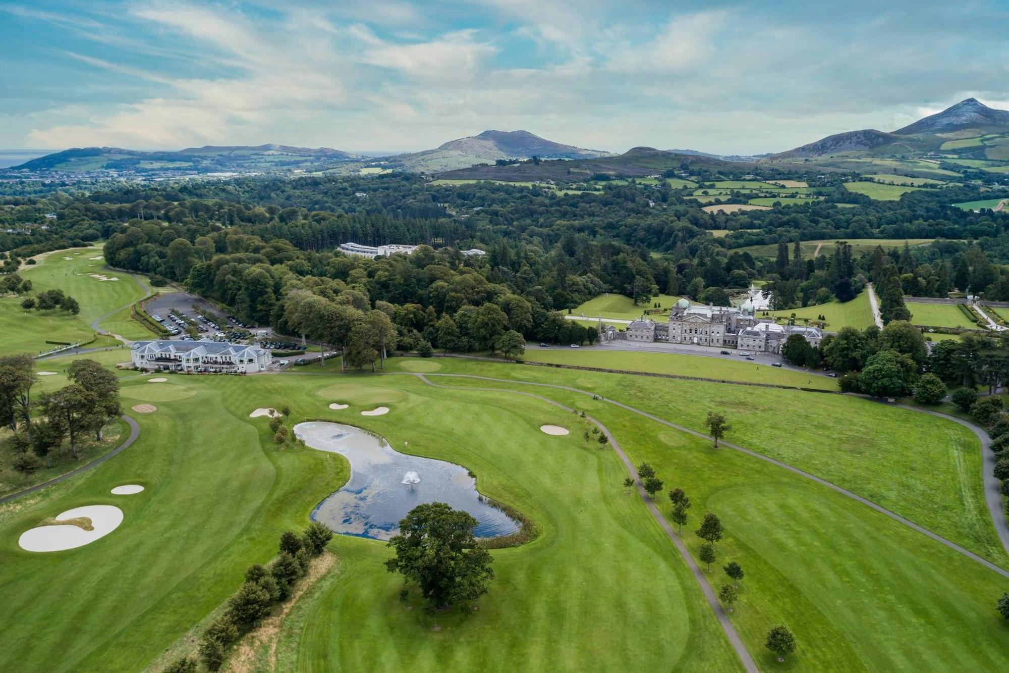 โรงแรมพาวเวอร์สคอร์ต ออโตกราฟ คอลเลคชั่น Enniskerry ภายนอก รูปภาพ Aerial view of the K Club